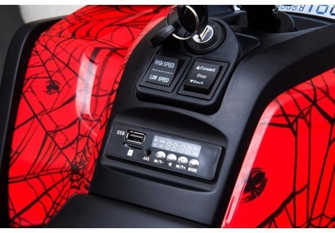 QUAD NA AKUMULATOR XMX607 CZERWONY LAKIER SPIDER QUAD NA AKUMULATOR XMX607 CZERWONY LAKIER SPIDER