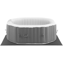 JACUZZI OGRODOWE DMUCHANE 130 DYSZ MASUJĄCYCH 6 OSOBOWE 910 L SZARO - BIAŁE