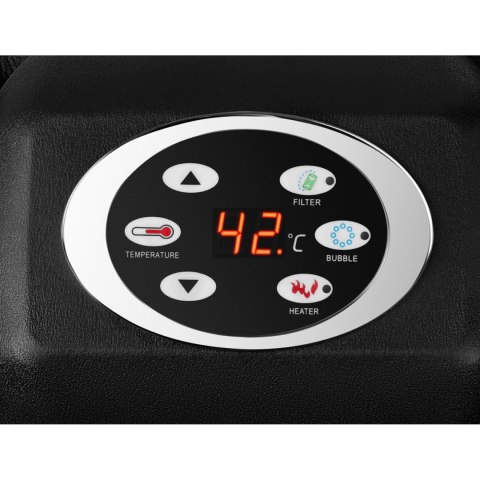 JACUZZI OGRODOWE DMUCHANE Z MASAŻEM 6 OSOBOWE 42C 1000 L CZARNE JACUZZI OGRODOWE DMUCHANE Z MASAŻEM 6 OSOBOWE 42C 1000 L CZARNE