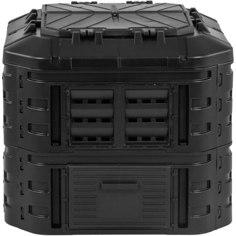 KOMPOSTOWNIK MODUŁOWY DO OGRODU NA ODPADKI ORGANICZNE 90 X 90 X 80 CM 600 L KOMPOSTOWNIK MODUŁOWY DO OGRODU NA ODPADKI ORGANICZNE 90 X 90 X 80 CM 600 L