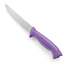 NÓŻ KUCHENNY RZEŹNICZY DO MIĘSA HACCP DLA ALERGIKÓW 280MM - FIOLETOWY - HENDI 842478