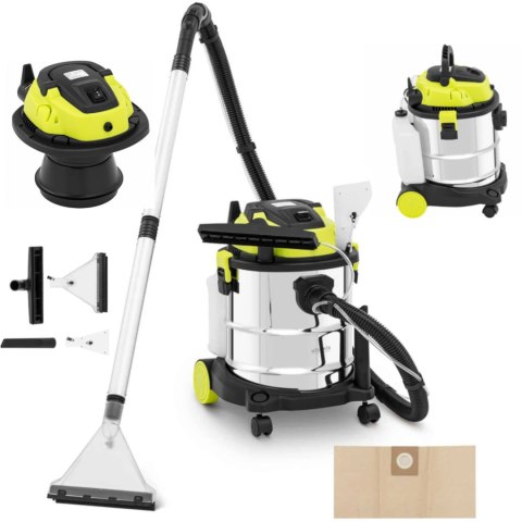 ODKURZACZ DO DYWANÓW I TAPICERKI NA MOKRO I SUCHO 1200 W 20 L ODKURZACZ DO DYWANÓW I TAPICERKI NA MOKRO I SUCHO 1200 W 20 L