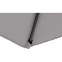 PARASOL OGRODOWY OKRĄGŁY DUŻY UCHYLNY Z KORBKĄ ŚR. 300 CM CIEMNOSZARY