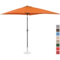 PARASOL OGRODOWY PROSTOKĄTNY UCHYLNY Z KORBKĄ 200 X 300 CM POMARAŃCZOWY