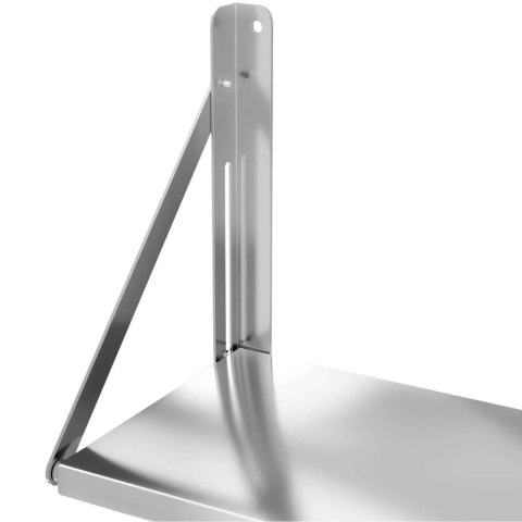 PÓŁKA ŚCIENNA GASTRONOMICZNA SKŁADANA ZE STALI NIERDZEWNEJ DO 40 KG 120 X 30 CM PÓŁKA ŚCIENNA GASTRONOMICZNA SKŁADANA ZE STALI NIERDZEWNEJ DO 40 KG 120 X 30 CM