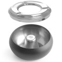 POPIELNICZKA ZE ZDEJMOWANYM RANTEM STAL NIERDZEWNA CZARNA ŚR. 105 MM - HENDI 440230