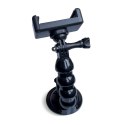 UCHWYT Z PRZYSSAWKĄ DO KAMERY SPORTOWEJ GOPRO DJI INSTA360 SJCAM EKEN + ADAPTER DO SMARTFONA