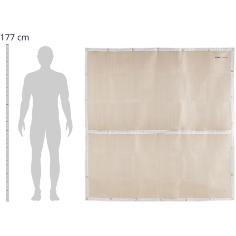 KOC SPAWALNICZY PŁACHTA OCHRONNA Z WŁÓKNA SZKLANEGO 177 X 176 CM DO 500 C KOC SPAWALNICZY PŁACHTA OCHRONNA Z WŁÓKNA SZKLANEGO 177 X 176 CM DO 500 C