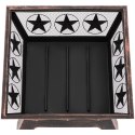 PALENISKO OGRODOWE METALOWE Z POGRZEBACZEM 61 X 61 X 53 CM - BRĄZ