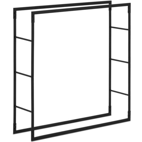 STOJAK NA DREWNO KOMINKOWE METALOWY PROSTOKĄTNY LOFT DO 35 KG 100 X 25 X 100 CM STOJAK NA DREWNO KOMINKOWE METALOWY PROSTOKĄTNY LOFT DO 35 KG 100 X 25 X 100 CM