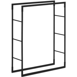 STOJAK NA DREWNO KOMINKOWE METALOWY PROSTOKĄTNY LOFT DO 40 KG 80 X 25 X 100 CM