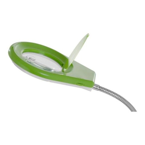 LAMPKA BIURKOWA LED BEZCIENIOWA ZE SZKŁEM POWIĘKSZAJĄCYM 5X/10X - ZIELONA LAMPKA BIURKOWA LED BEZCIENIOWA ZE SZKŁEM POWIĘKSZAJĄCYM 5X/10X - ZIELONA