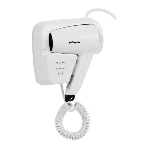 SUSZARKA DO WŁOSÓW BASENOWA HOTELOWA ŚCIENNA BIAŁA 1200W PHYSA SICCO SUSZARKA DO WŁOSÓW BASENOWA HOTELOWA ŚCIENNA BIAŁA 1200W PHYSA SICCO