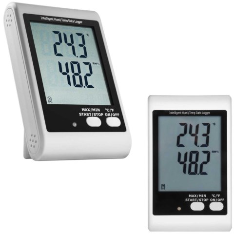TERMOHIGROMETR REJESTRATOR TEMPERATURY I WILGOTNOŚCI ZAKRES 0 - 100% -35 - 70C USB TERMOHIGROMETR REJESTRATOR TEMPERATURY I WILGOTNOŚCI ZAKRES 0 - 100% -35 - 70C USB