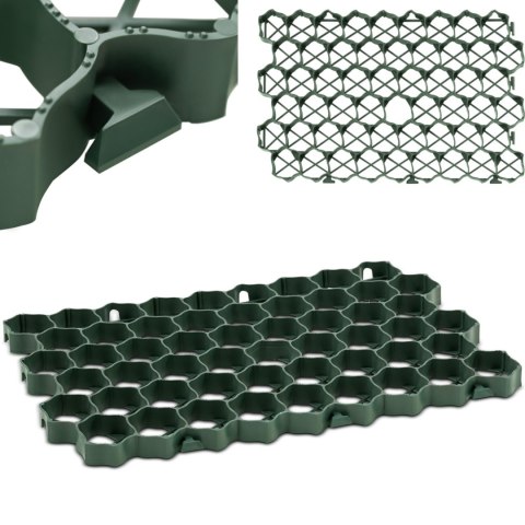 KRATKA TRAWNIKOWA PARKINGOWA MODUŁOWA 60 X 40 X 3 CM 5 SZT. ZIELONA KRATKA TRAWNIKOWA PARKINGOWA MODUŁOWA 60 X 40 X 3 CM 5 SZT. ZIELONA