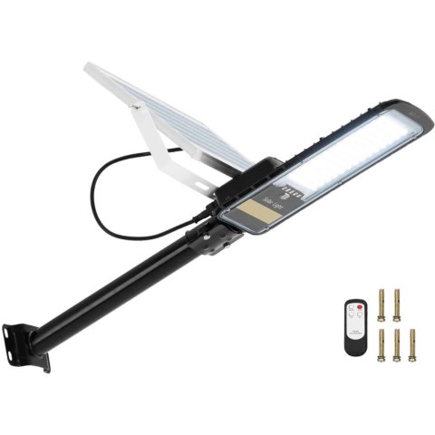 LAMPA SOLARNA ZEWNĘTRZNA MIEJSKA ULICZNA Z CZUJNIKIEM ZMIERZCHU 84 X LED 80 W PILOT LAMPA SOLARNA ZEWNĘTRZNA MIEJSKA ULICZNA Z CZUJNIKIEM ZMIERZCHU 84 X LED 80 W PILOT