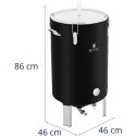 POJEMNIK KOCIOŁ FERMENTACYJNY FERMENTATOR DO PIWA WINA Z IZOLACJĄ 0-40C 70 L