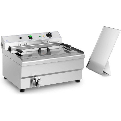 SMAŻALNIK DO PĄCZKÓW RYB FRYTEK Z OCIEKACZEM 9000 W 30 L 400 V SMAŻALNIK DO PĄCZKÓW RYB FRYTEK Z OCIEKACZEM 9000 W 30 L 400 V