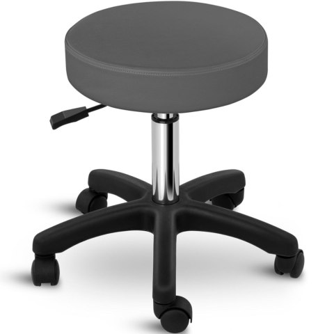 TABORET STOŁEK KOSMETYCZNY OBROTOWY NA KÓŁKACH PHYSA AVERSA - SZARY TABORET STOŁEK KOSMETYCZNY OBROTOWY NA KÓŁKACH PHYSA AVERSA - SZARY