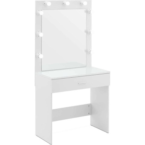 TOALETKA KOSMETYCZNA Z LUSTREM I OŚWIETLENIEM 80 X 40 X 160 CM TOALETKA KOSMETYCZNA Z LUSTREM I OŚWIETLENIEM 80 X 40 X 160 CM