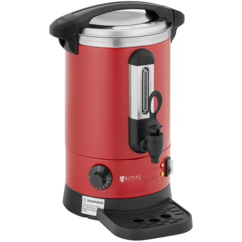 WARNIK PODGRZEWACZ DO WODY Z PODWÓJNYMI ŚCIANKAMI I OCIEKACZEM 6.1 L 1500 W CZERWONY WARNIK PODGRZEWACZ DO WODY Z PODWÓJNYMI ŚCIANKAMI I OCIEKACZEM 6.1 L 1500 W CZERWONY