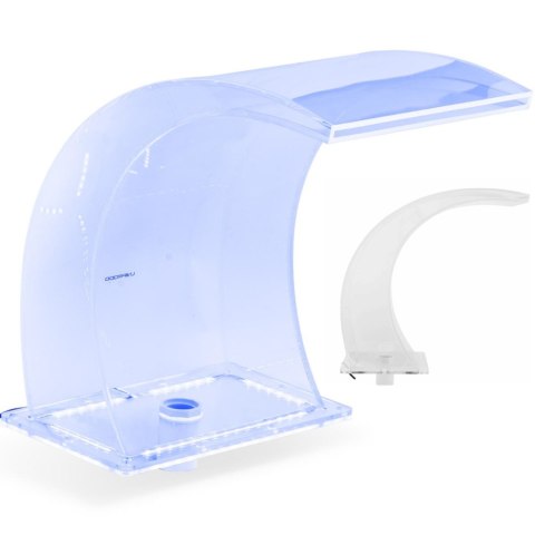 WYLEWKA WODOSPADOWA Z OŚWIETLENIEM LED 33 CM WYPŁYW WODY 303 MM WYLEWKA WODOSPADOWA Z OŚWIETLENIEM LED 33 CM WYPŁYW WODY 303 MM