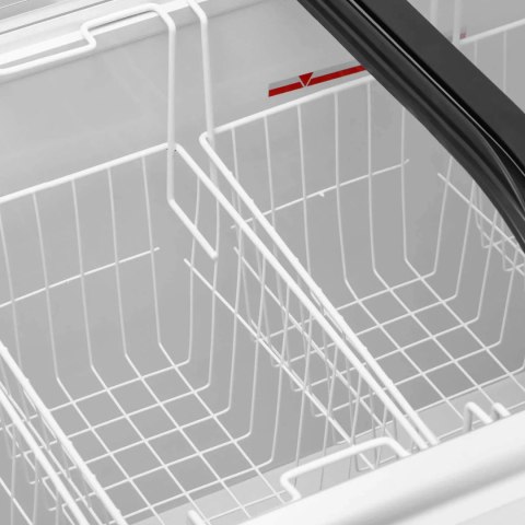 ZAMRAŻARKA SKRZYNIOWA PRZESZKLONA DO LODÓW MROŻONEK 273 L 198 W ZAMRAŻARKA SKRZYNIOWA PRZESZKLONA DO LODÓW MROŻONEK 273 L 198 W