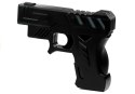 PISTOLET LASEROWY Z TARCZĄ BUDZIK ZEGAREK CZARNY