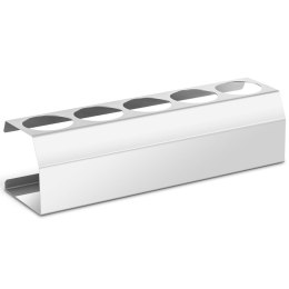 STOJAK EKSPOZYTOR NA BUTELKI DYSPENSERY DO SOSÓW STAL NIERDZEWNA 5X ŚR. 73 MM