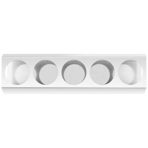 STOJAK EKSPOZYTOR NA BUTELKI DYSPENSERY DO SOSÓW STAL NIERDZEWNA 5X ŚR. 73 MM STOJAK EKSPOZYTOR NA BUTELKI DYSPENSERY DO SOSÓW STAL NIERDZEWNA 5X ŚR. 73 MM