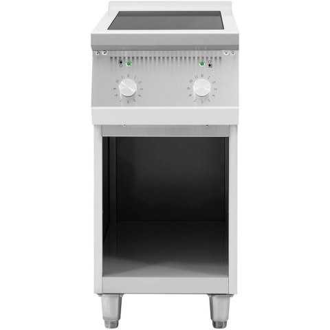 KUCHNIA INDUKCYJNA 2 PALNIKOWA WOLNOSTOJĄCA NA OTWARTEJ PODSTAWIE 400 V 8500 W KUCHNIA INDUKCYJNA 2 PALNIKOWA WOLNOSTOJĄCA NA OTWARTEJ PODSTAWIE 400 V 8500 W