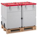 POJEMNIK NA ODPADY NIEBEZPIECZNE MOBIL BOX 170L - CZERWONY