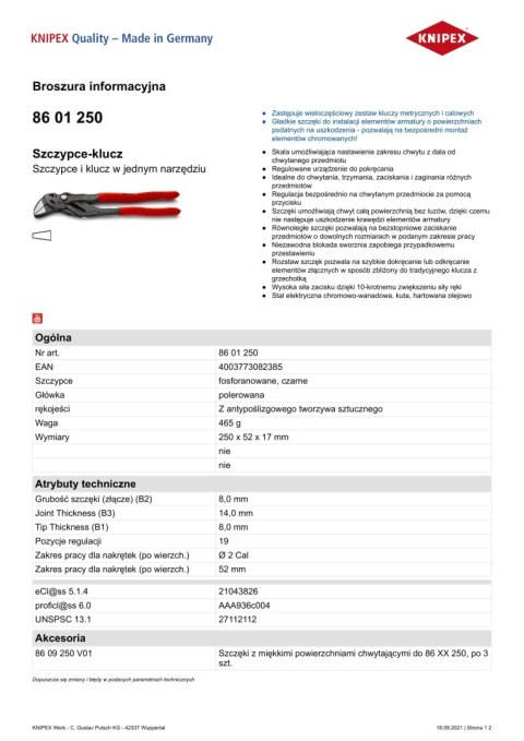 SZCZYPCE-KLUCZ OKSYDOWANE 250MM SZCZYPCE-KLUCZ OKSYDOWANE 250MM