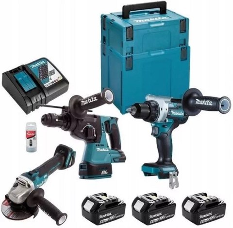 ZESTAW COMBO LI-LON 18V DGA506+DHR243+DDF486 ZESTAW COMBO LI-LON 18V DGA506+DHR243+DDF486
