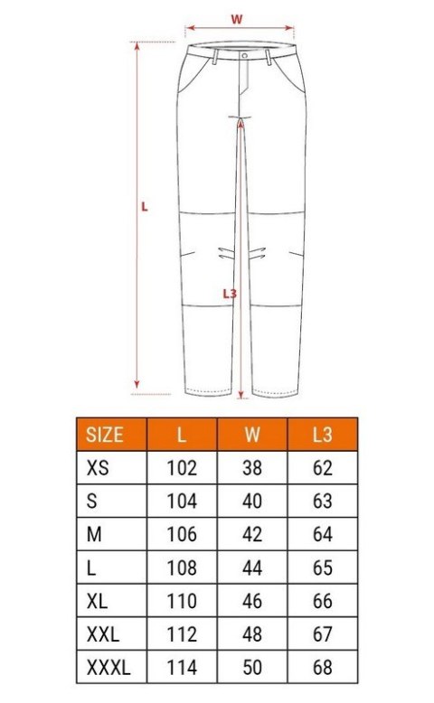 SPODNIE ROBOCZE DO PASA NAVY ROZMIAR XXL SPODNIE ROBOCZE DO PASA NAVY ROZMIAR XXL