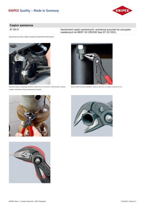SZCZYPCE DO RUR COBRA Z WYDŁUŻONĄ SZCĘKĄ 250MM SZCZYPCE DO RUR COBRA Z WYDŁUŻONĄ SZCĘKĄ 250MM
