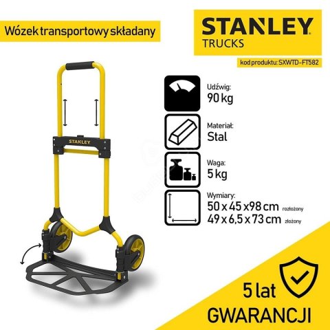 WÓZEK TRANSPORTOWY STALOWY SKŁADANY 90 KG WÓZEK TRANSPORTOWY STALOWY SKŁADANY 90 KG