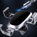 GRAWITACYJNY UCHWYT SAMOCHODOWY DO SMARTFONA NA KRATKĘ NAWIEWU CZARNY