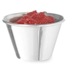 MISECZKA RAMEKIN NACZYNIE DO SOSÓW DIPÓW ZE STALI NIERDZEWNEJ ŚR. 73 MM 12 SZT. 115 ML - HENDI 400036