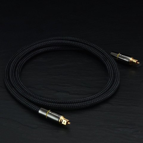 OPTYCZNY KABEL PRZEWÓD AUDIO CYFROWY ŚWIATŁOWÓD TOSLINK SPDIF 2M CZARNY OPTYCZNY KABEL PRZEWÓD AUDIO CYFROWY ŚWIATŁOWÓD TOSLINK SPDIF 2M CZARNY