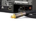 OPTYCZNY KABEL PRZEWÓD AUDIO CYFROWY ŚWIATŁOWÓD TOSLINK SPDIF 2M CZARNY