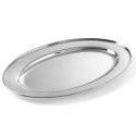 STALOWY PÓŁMISEK DO MIĘS I WĘDLIN OWALNY DŁ. 45 CM - HENDI 404508
