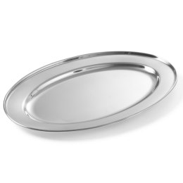 STALOWY PÓŁMISEK DO MIĘS I WĘDLIN OWALNY DŁ. 45 CM - HENDI 404508