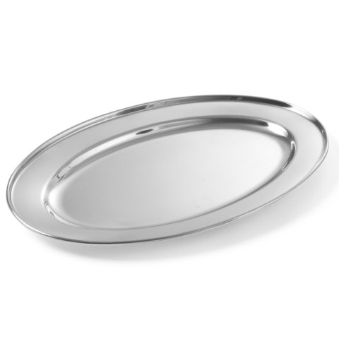 STALOWY PÓŁMISEK DO MIĘS I WĘDLIN OWALNY DŁ. 45 CM - HENDI 404508