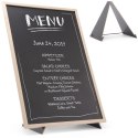 TABLICA INFORMACYJNA REKLAMOWA MENU Z PODSTAWĄ PODPÓRKĄ 40X60 CM - HENDI 664131