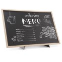 TABLICA INFORMACYJNA REKLAMOWA MENU Z PODSTAWĄ PODPÓRKĄ 40X60 CM - HENDI 664131