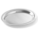 TACA DO SERWOWANIA KAWY STALOWA OWALNA 26.5X19.5CM