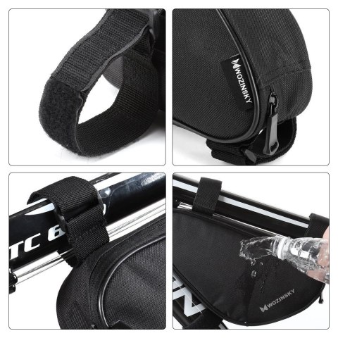 TORBA ROWEROWA NA RAMĘ ROWERU 1.5 L CZARNY TORBA ROWEROWA NA RAMĘ ROWERU 1.5 L CZARNY