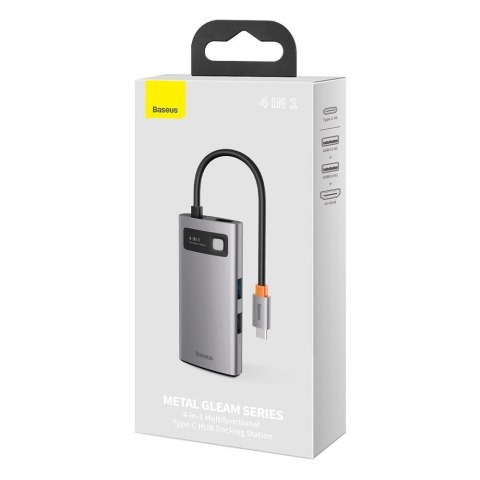 4W1 WIELOFUNKCYJNY HUB METAL GLEAM USB-C DO USB-C POWER DELIVERY HDMI USB 3.2 USB 2.0 4W1 WIELOFUNKCYJNY HUB METAL GLEAM USB-C DO USB-C POWER DELIVERY HDMI USB 3.2 USB 2.0