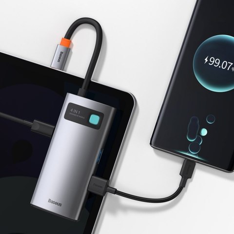 4W1 WIELOFUNKCYJNY HUB METAL GLEAM USB-C DO USB-C POWER DELIVERY HDMI USB 3.2 USB 2.0 4W1 WIELOFUNKCYJNY HUB METAL GLEAM USB-C DO USB-C POWER DELIVERY HDMI USB 3.2 USB 2.0
